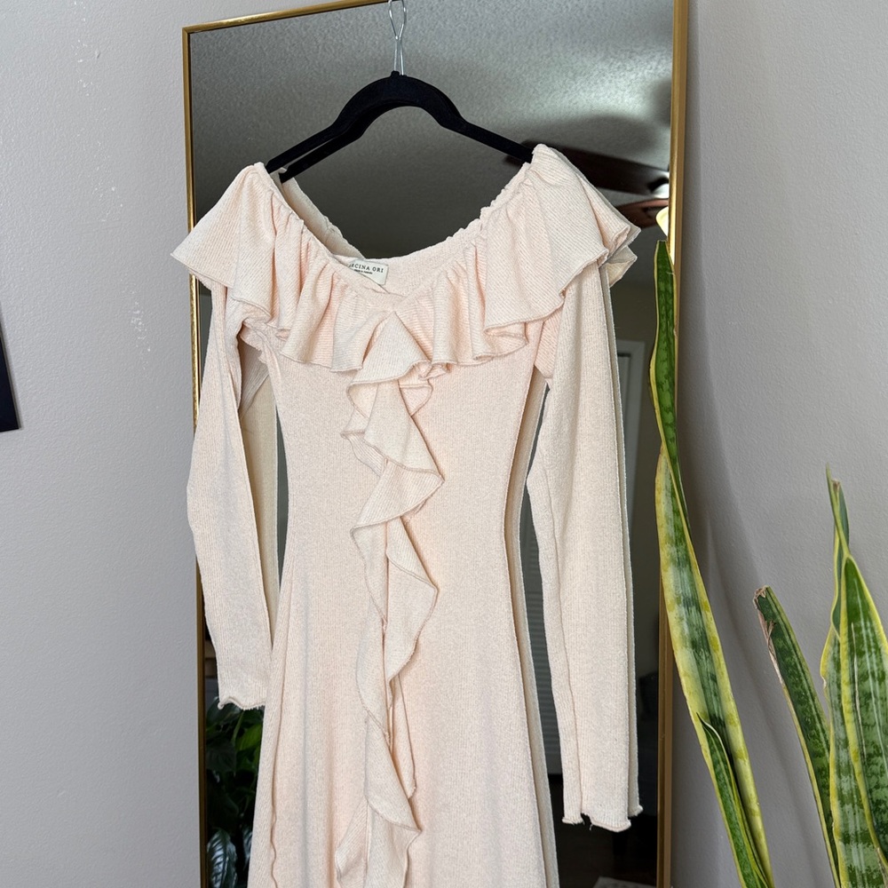 Arcina Ori Mila Crème Maxi Dress NWT - Picture 12 of 17